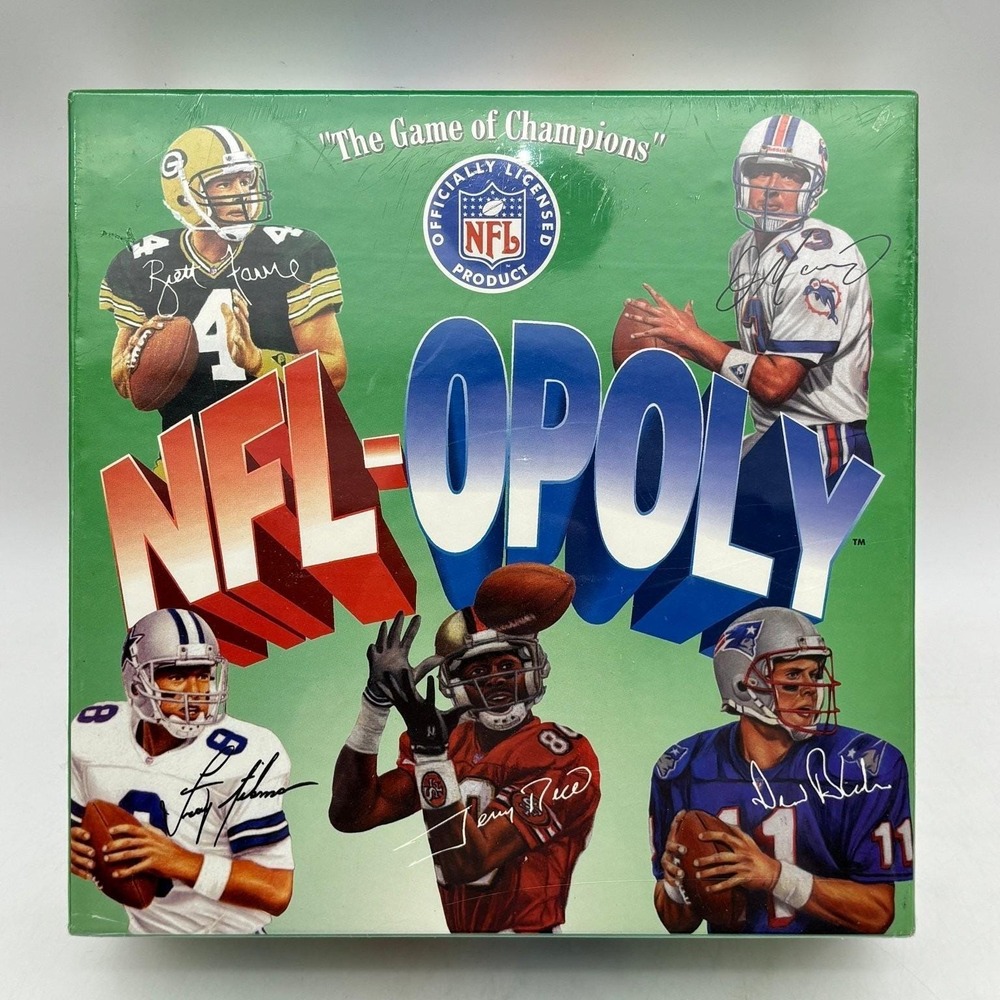 Vintage 1994 NFL-Opoly Board Game BRAND NEW FACTORY SEALED Favre Marino Rice